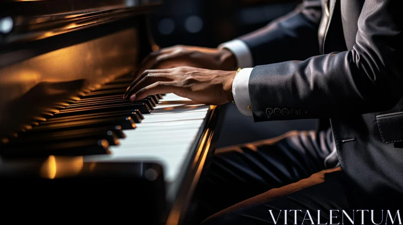 Passionate Piano Performance AI Image