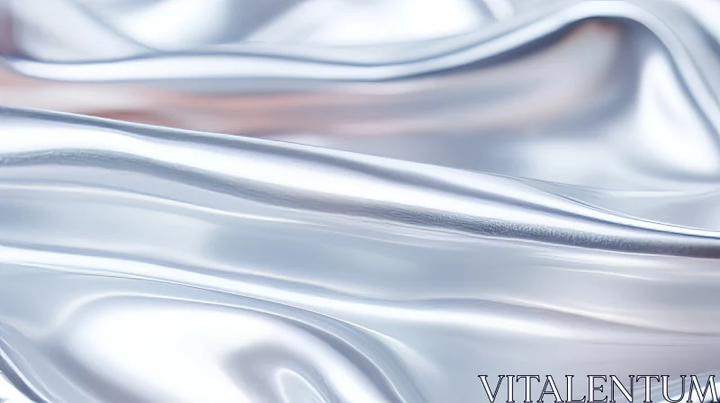 AI ART Reflective Metallic Surface - Tranquil Beauty