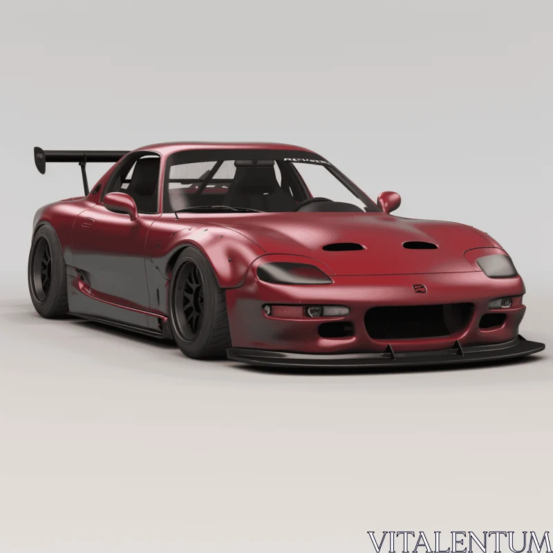 Captivating 3D Rendering of Mazda and Nissan 240SX Sports Car AI Image