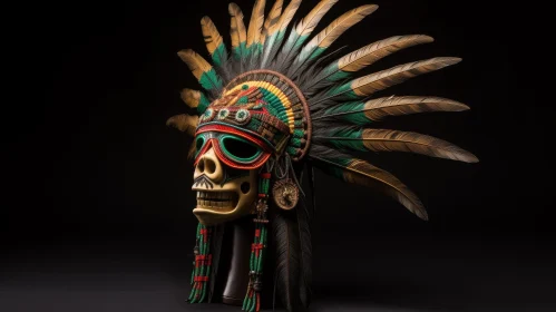 Native American Headdress 3D Rendering