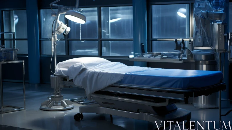 Hospital Room 3D Rendering - Medical Interior Design AI Image