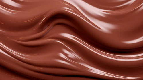 Melted Chocolate Texture Close-Up