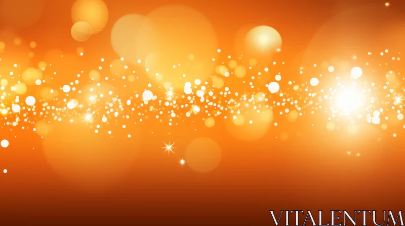 Warm-Colored Abstract Background with Sparkles AI Image