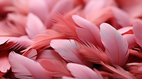 Light Pink Feathers Texture Close-Up | Natural Background