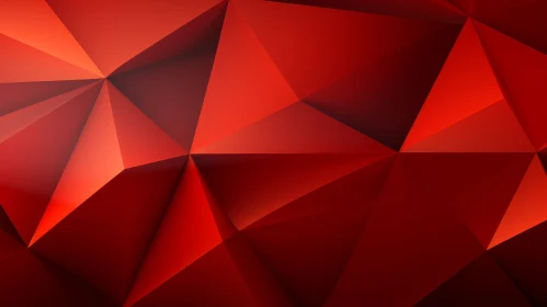 Red Polygonal Abstract Background