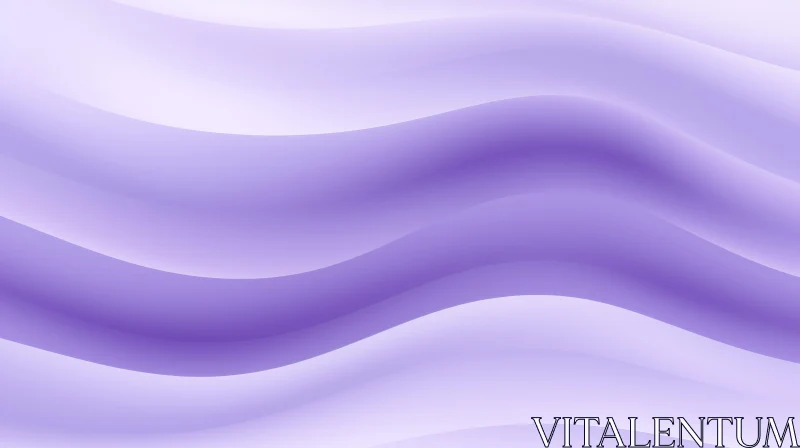 Tranquil Purple and White Wave Pattern AI Image