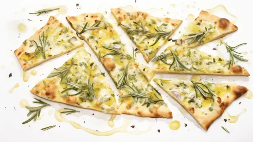 Rosemary Cheese Flatbread - Delicious Snack Option