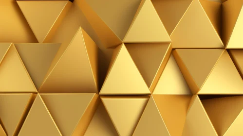 Golden Geometric Pattern - 3D Rendering for Design Projects