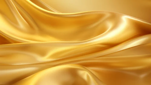 Luxurious Gold Silk Fabric - Opulent Background