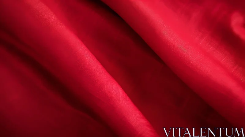 AI ART Red Silk Fabric Texture: Depth and Luxury