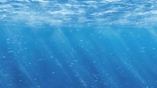 Tranquil Underwater Scene Digital Painting
