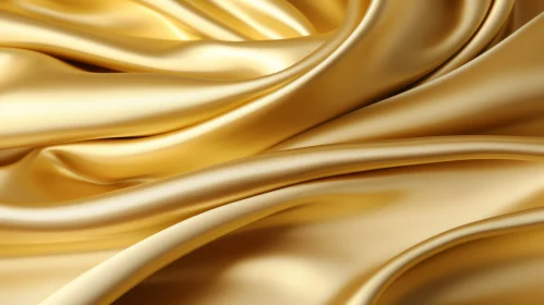 Luxurious Golden Silk Fabric - Elegance and Beauty