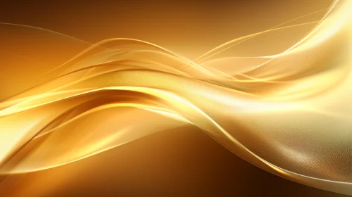 Golden Abstract Waves Background