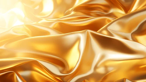 Luxurious Golden Silk Fabric Texture