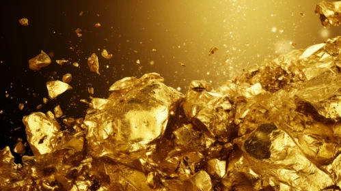Gilded Treasure - Luxurious Gold Nugget 3D Render