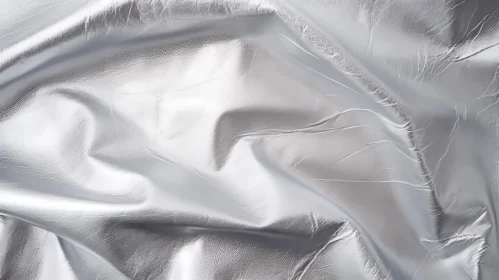 Shiny Silver Foil Abstract Texture