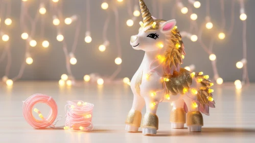 Enchanting Toy Unicorn with LED Lights