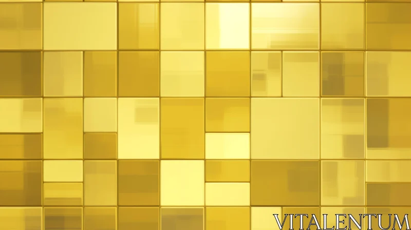 Golden Tiles Pattern for Luxury Backgrounds AI Image