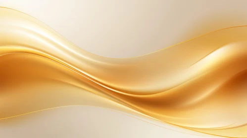 Golden Wave Abstract Background