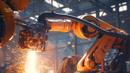 Metal Welding Robot in Action