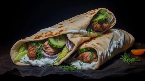 Delicious Doner Kebab: A Mouth-Watering Visual Treat