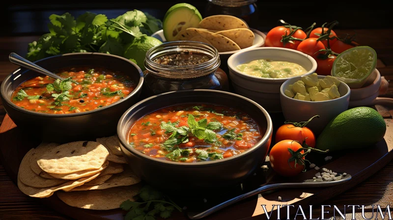 AI ART Mexican Food Still Life Table Setting