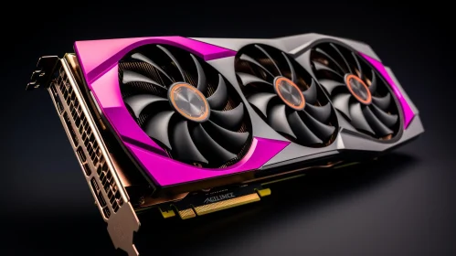 Modern Graphics Card with Cooling Fans and Metal Backplate