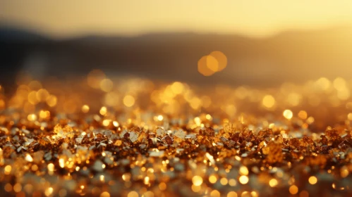 Golden Nugget Pile: Luxurious Sunlit Landscape
