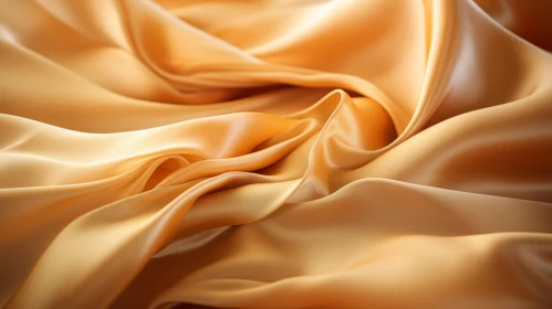 Luxurious Golden Silk Fabric Texture