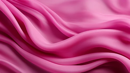 Luxurious Pink Silk Fabric Close-Up