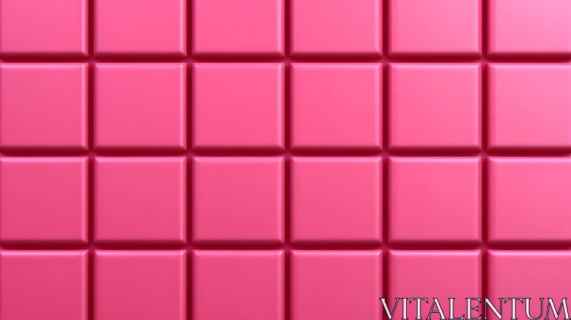 Pink Chocolate Bar Close-up on White Background AI Image