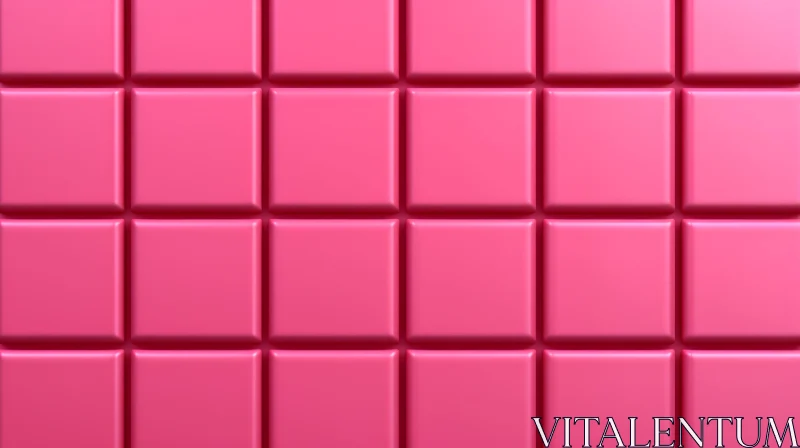 Pink Chocolate Bar Close-up on White Background