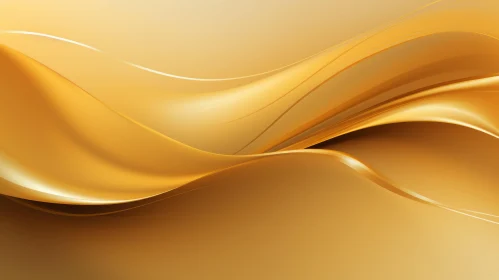 Luxurious Golden Gradient Waves Background