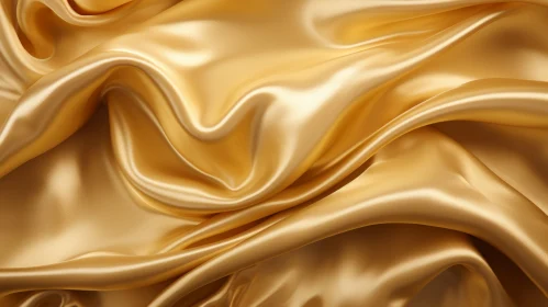 Luxurious Golden Silk Fabric - Elegance and Beauty