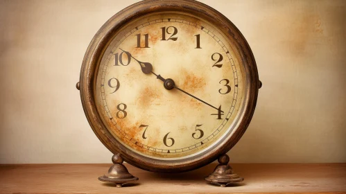 Vintage Alarm Clock Close-Up