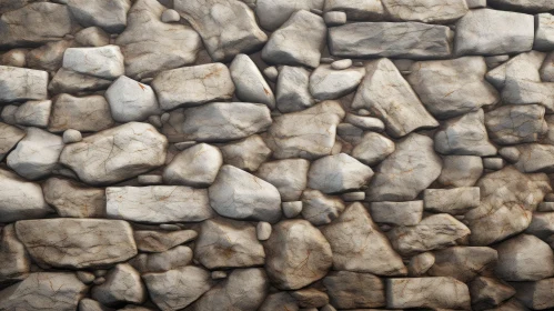 Detailed Stone Wall Texture Close-Up