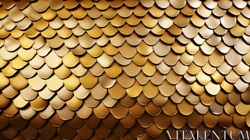 Luxurious Gold Scale Texture AI Image
