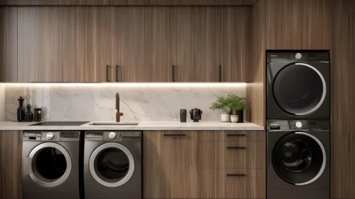 Modern Laundry Room Design with Appliances