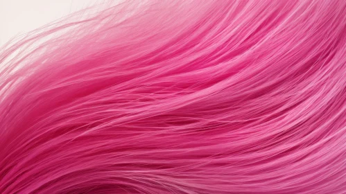 Pink Fluffy Fur Close-Up on Light Pink Background