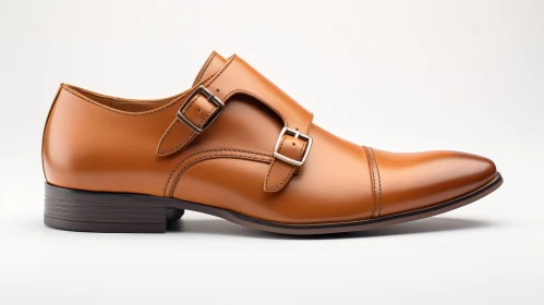 Brown Leather Monk Strap Shoes - Stylish Footwear for Men and Women