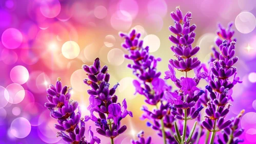 Lavender Flowers in Full Bloom - Ethereal Purple Blooms