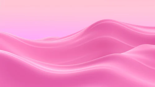 Pink Liquid Surface - Serene 3D Render