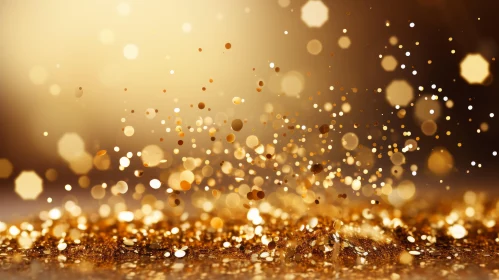 Luxurious Golden Glitter Background for Elegant Designs