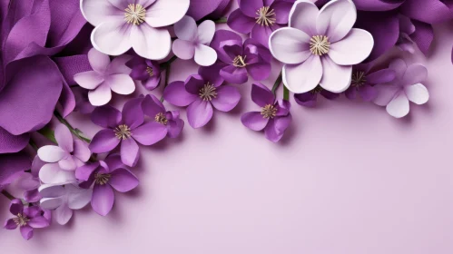Purple and Lilac Floral Background