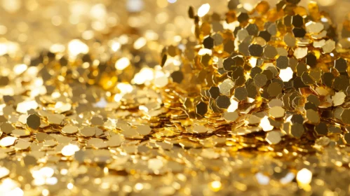 Shiny Gold Glitter Abstract Background