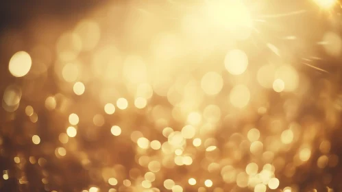 Warm Golden Bokeh Background for Digital and Print Projects