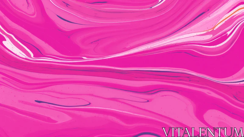 Colorful Abstract Painting with Pink Background AI Image