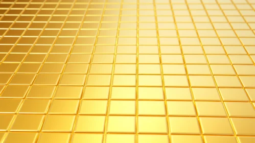 Luxurious Gold Grid Pattern Texture - 3D Rendering