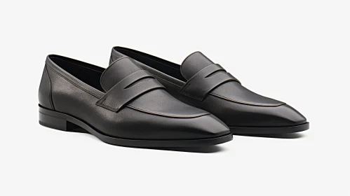 Stylish Black Leather Loafers - Perfect for Any Occasion