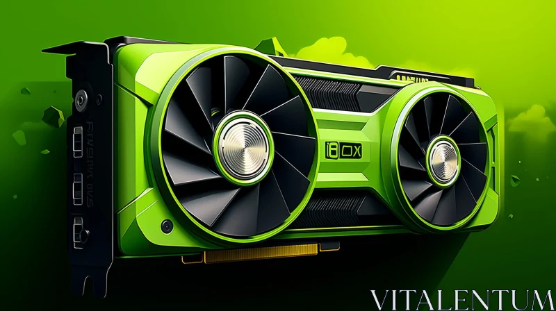 Advanced Graphics Card with Efficient Cooling System AI Image